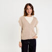 Gilet sans manches sable femme