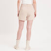 Jupe-short droite fentes sable femme