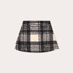 Jupe effet polaire noir femme