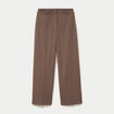 Pantalon bootcut taille haute taupe femme