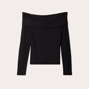 T-shirt manches longues noir femme
