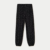 Pantalon large en voile taille standard noir femme