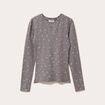 T-shirt manches longues gris foncé femme