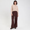 Gilet manches longues beige femme