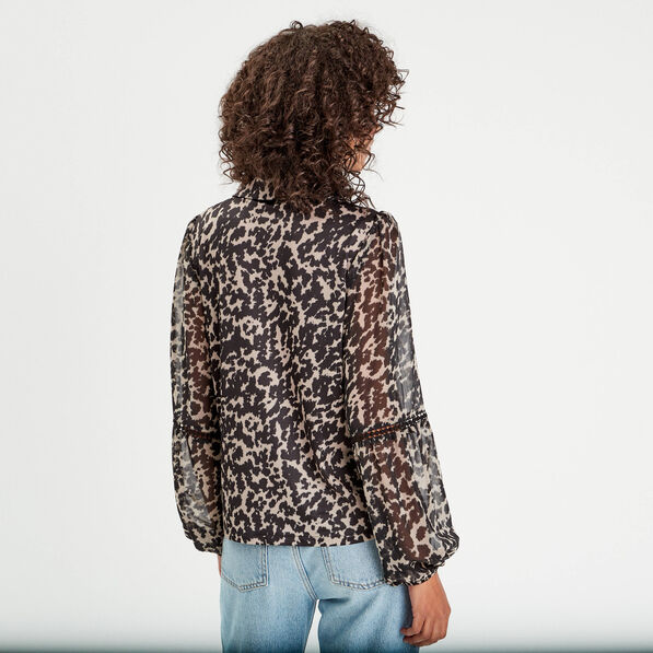 blouse manches longues beige femme Blouse manches longues beige femme
