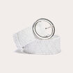Ceinture élastiquée ecru femme