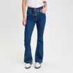 Jeans bootcut taille haute denim stone femme