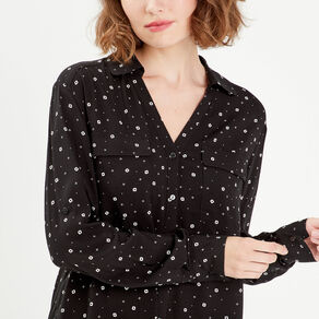 chemise manches longues noir femme Chemise manches longues noir femme