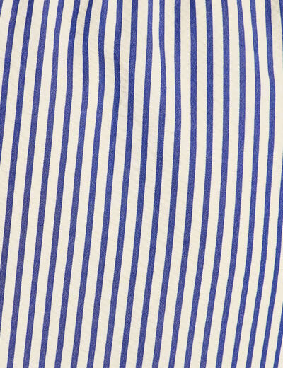 Jupe évasée à volants bleu marine femme