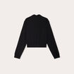 Veste ajustée col ouvert noir femme