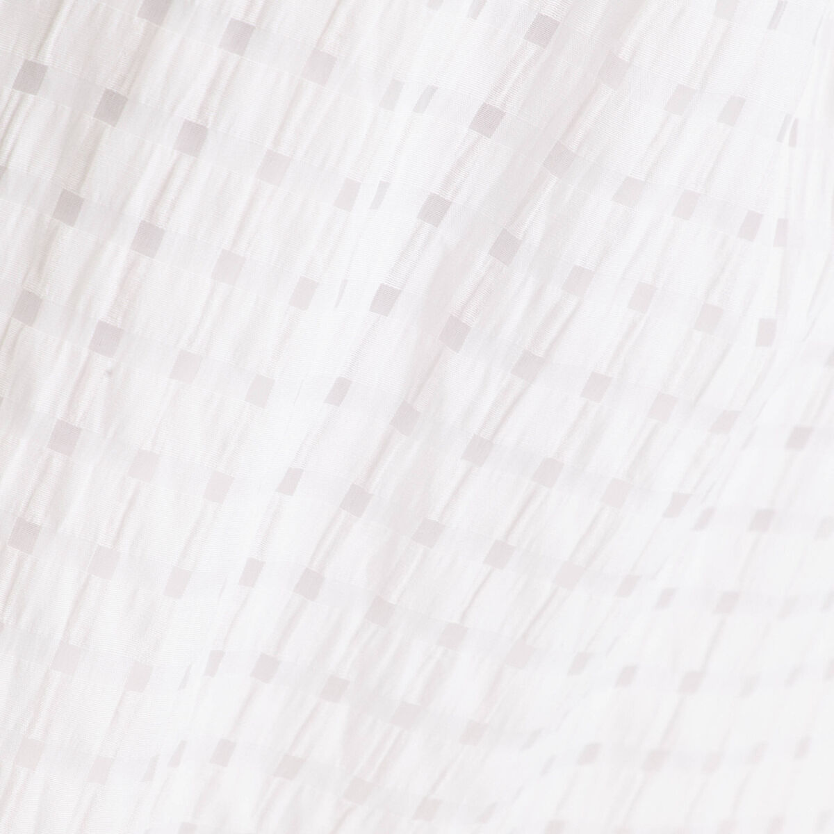 Robe évasée col V doublure viscose blanc femme