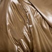 Parka r&eacute;versible &agrave; capuche taupe femme