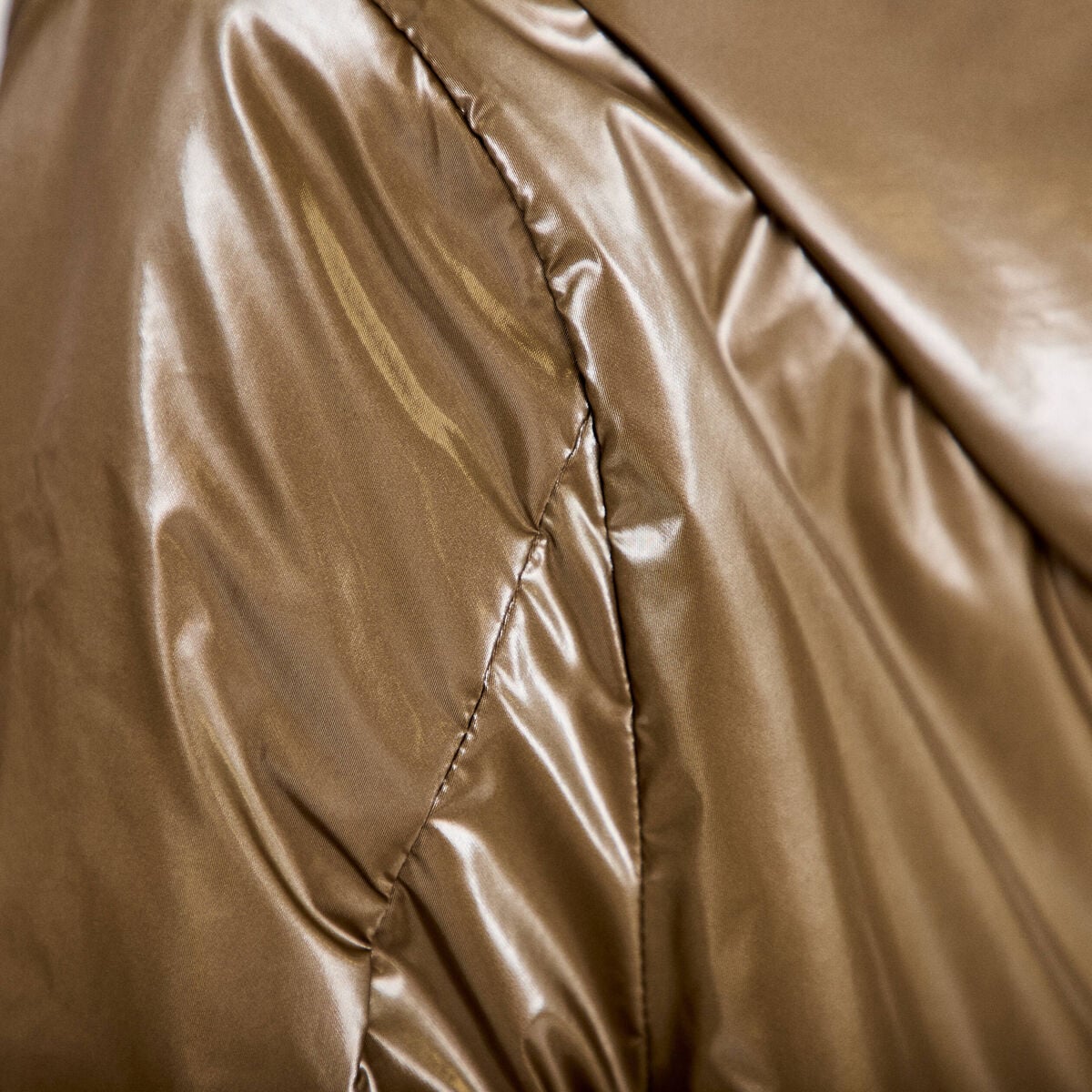 Parka r&eacute;versible &agrave; capuche taupe femme