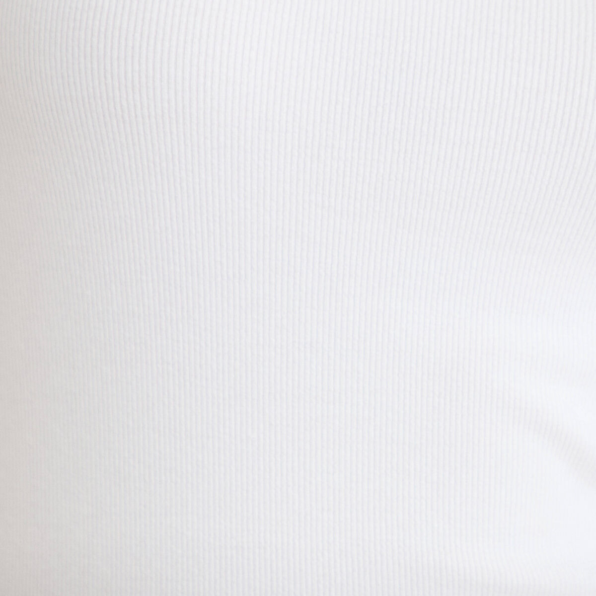 D&eacute;bardeur cintr&eacute; c&ocirc;tel&eacute; dentelle blanc femme