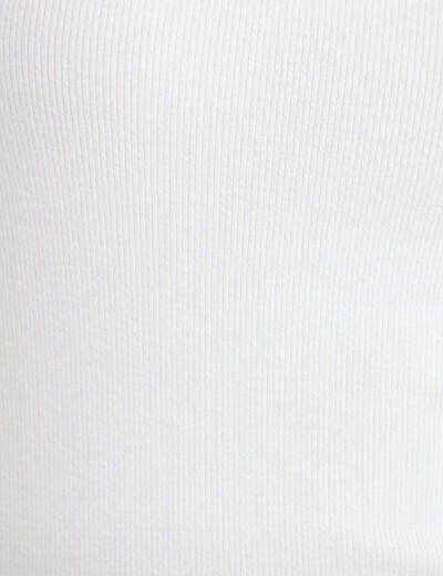 D&eacute;bardeur cintr&eacute; c&ocirc;tel&eacute; dentelle blanc femme