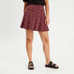 Jupe short droite noir femme