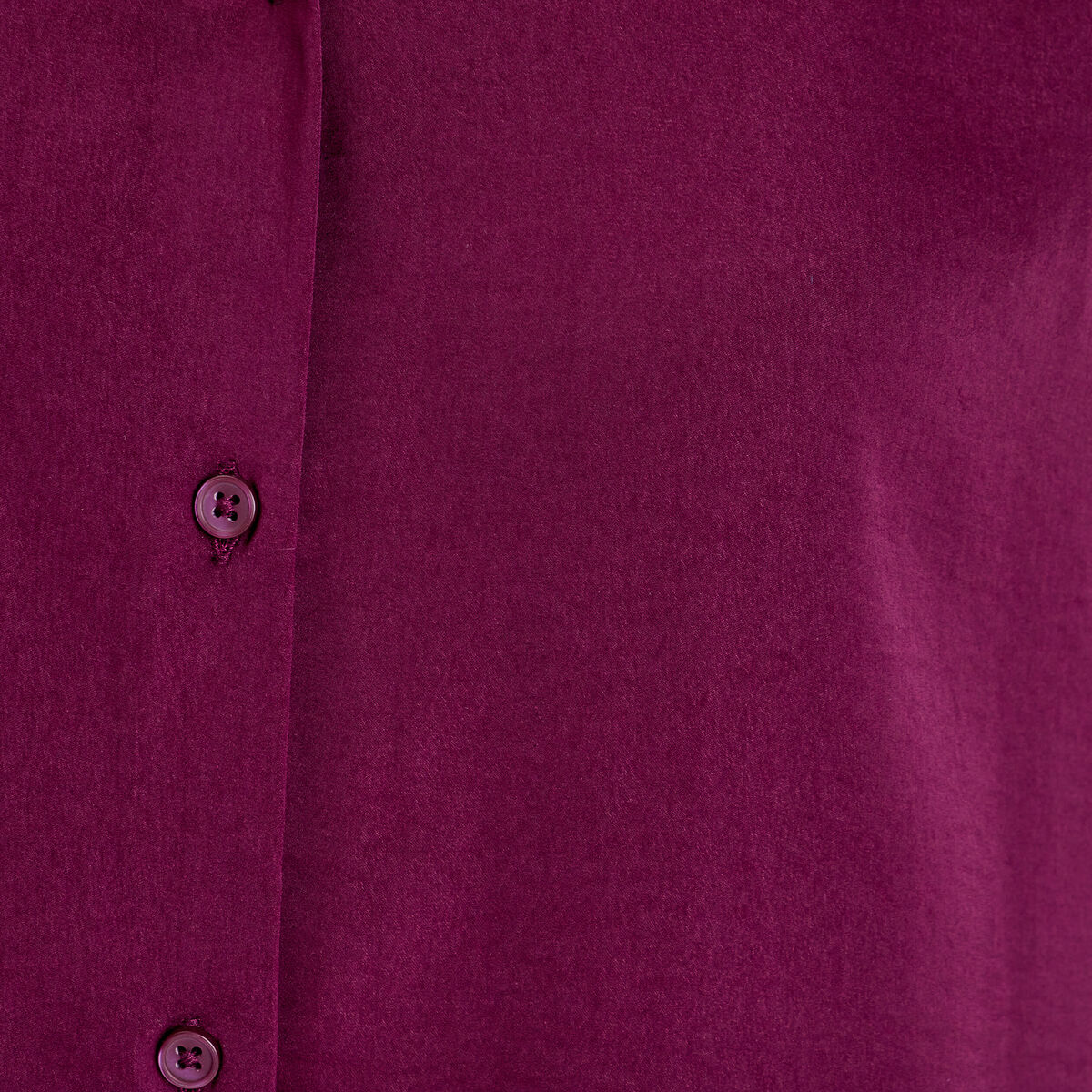 Chemise manches longues prune femme