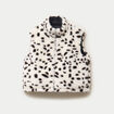 Veste sans manches col montant noir femme