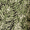 Robe évasée volants vert kaki femme