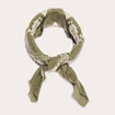 Foulard vert kaki femme