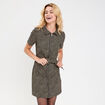 Robe col chemise noir femme