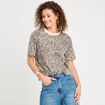 T-shirt manches courtes blanc femme