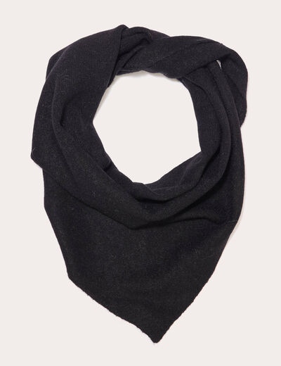 Foulard triangle noir femme