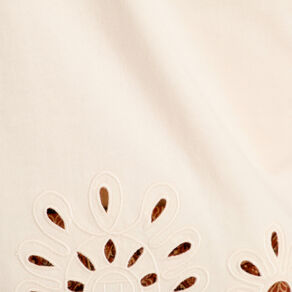 T-shirt broderie anglaise ecru femme