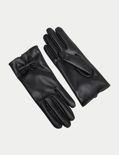Gants noir femme