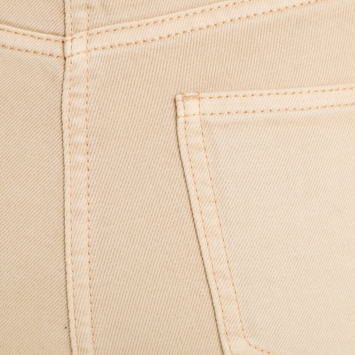 Pantalon flare 7/8&egrave;me marron clair femme