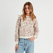 Sweat manches longues blanc femme