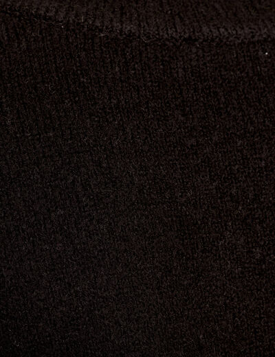 Pull dos devant détail noeud noir femme