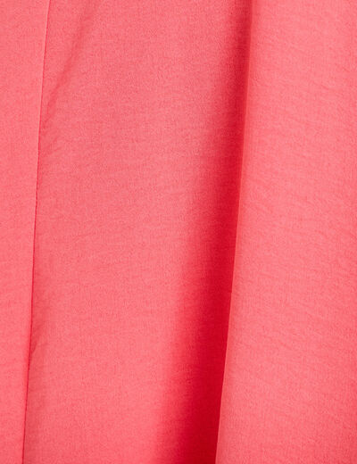 Robe longue &eacute;vas&eacute;e fendue rose femme