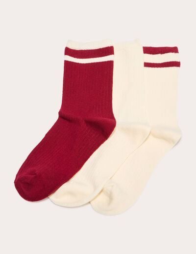 Chaussettes violet foncé femme