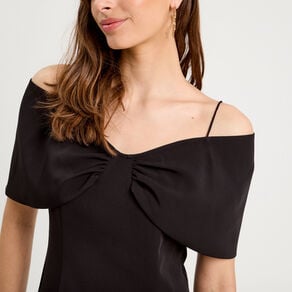 robe droite bretelles noir femme Robe droite bretelles noir femme