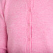 Gilet boutonn&eacute; manches longues rose femme