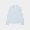 Chemise manches longues bleu ciel femme