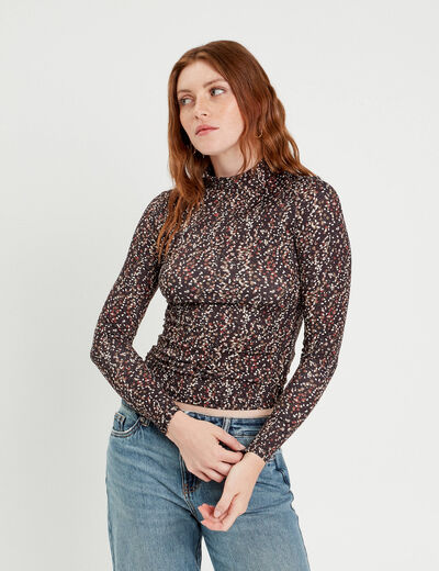 T-shirt manches longues noir femme