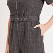 Combishort droite noir femme