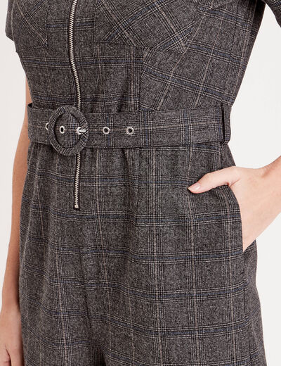 Combishort droite noir femme