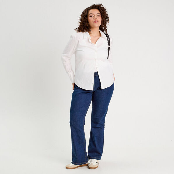 chemise manches longues ecru femme Chemise manches longues ecru femme