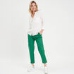 Chemise manches 3/4 contenant du lin ecru femme