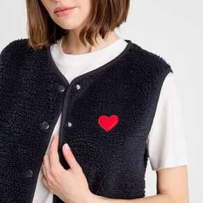 gilet effet polaire bleu marine femme Gilet effet polaire bleu marine femme