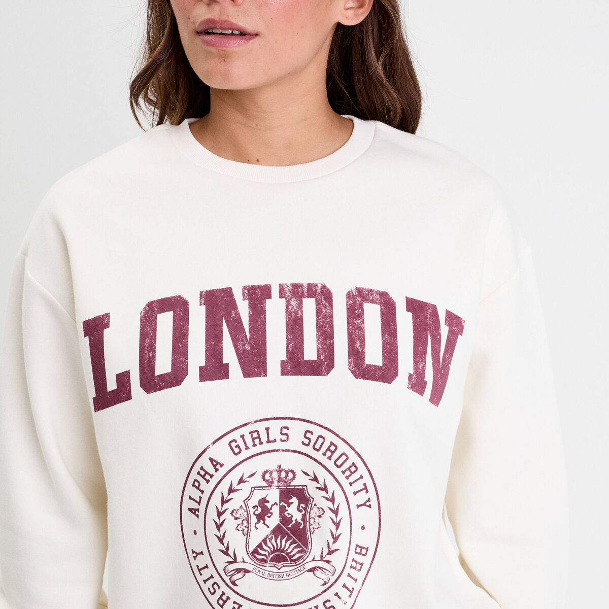 Timegard Hauts Pour Femmes Col Rond Manches Longues Épaules