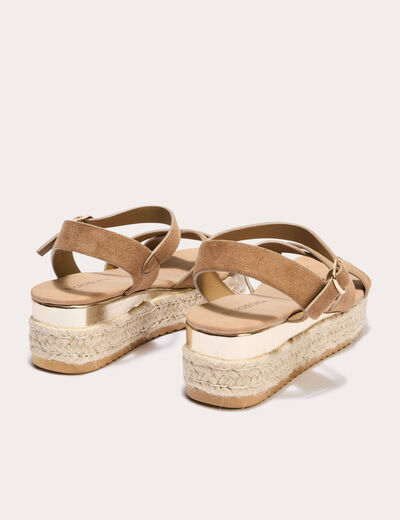 Sandales vert kaki femme