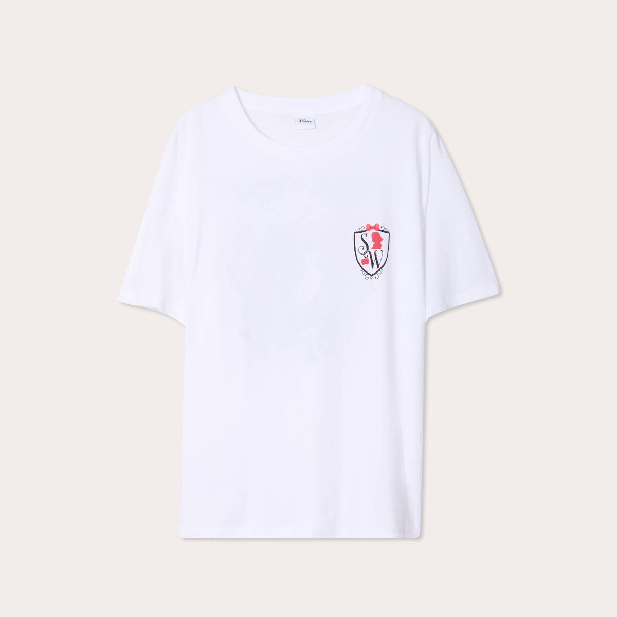 T-shirt manches courtes Disney blanc femme