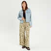 Pantalon large fluide blanc femme