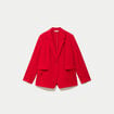 Veste esprit blazer rouge femme