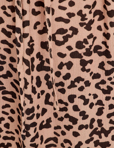 Robe longue évasée bretelles sable femme