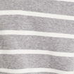 Pull manches longues col polo gris clair femme